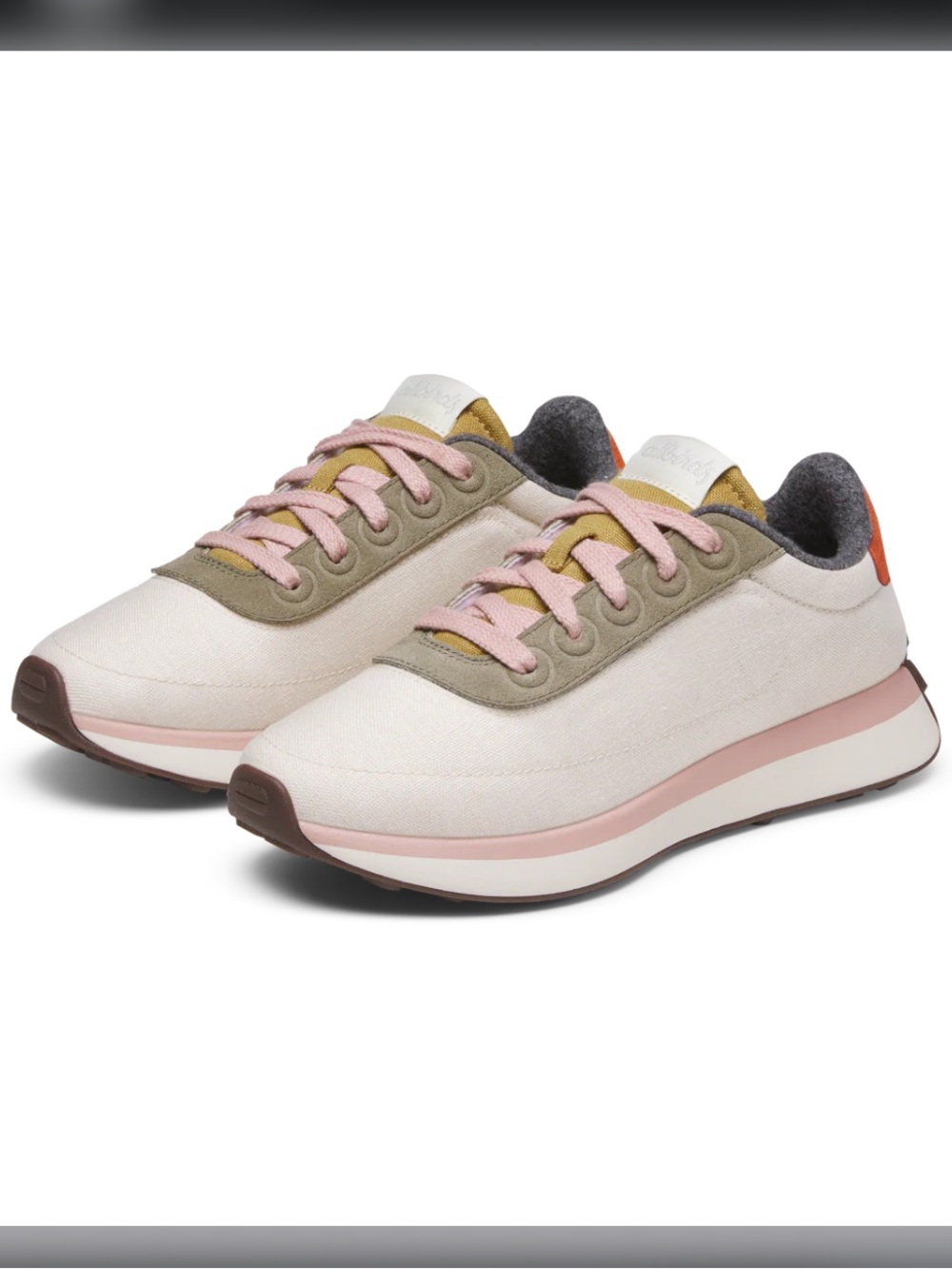 allbirds Women's Cream Pink Olive Accent Sneakers